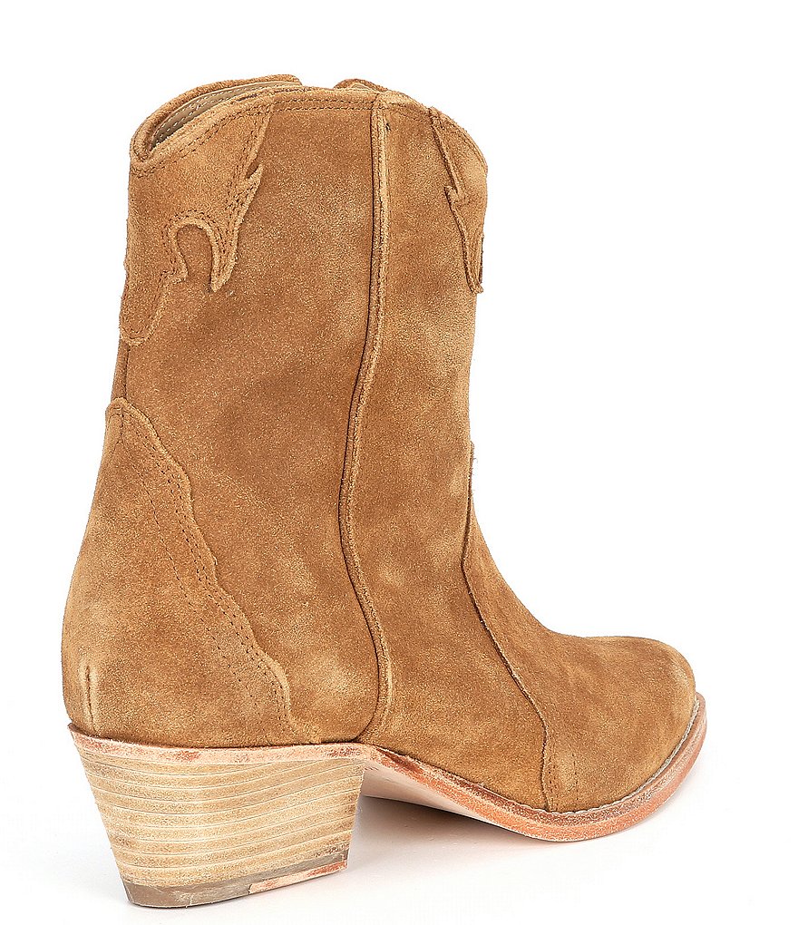 Free People New Frontier Suede Western Booties