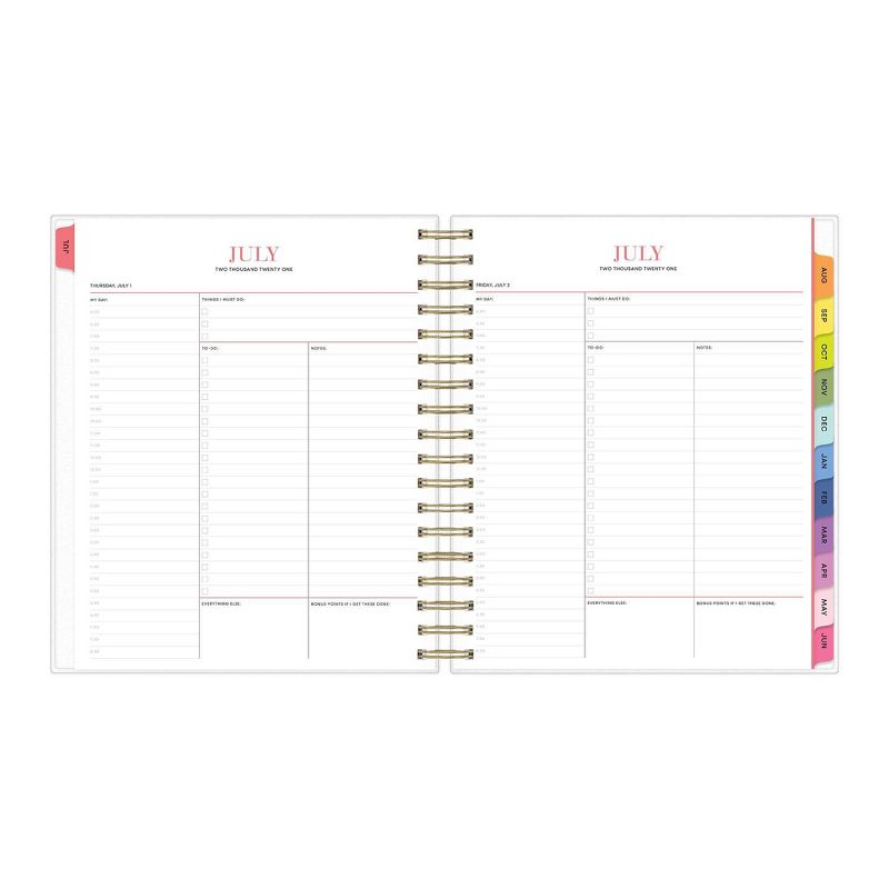 2021-22 Academic Planner 8" x 10" Flexible Cover Daily/Monthly Wirebound Modern Marble - The Home Edit