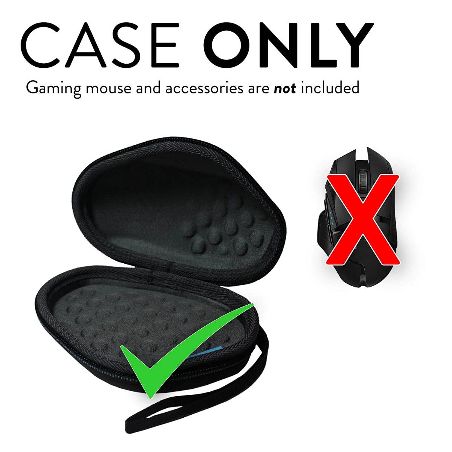TUDIA EVA Case Compatible with Logitech G602 Lag-Free Wireless Gaming Mouse, Hard Travel Shockproof Storage Case for Gaming Mouse