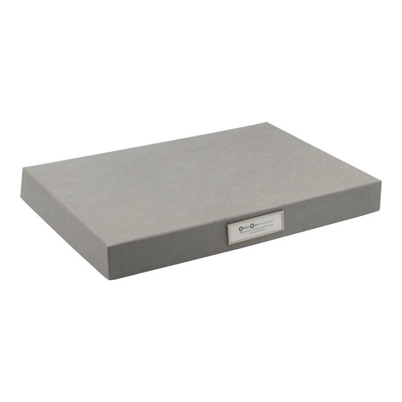 Set of 3 Sven Hinged Letter Box Gray - Bigso Box of Sweden