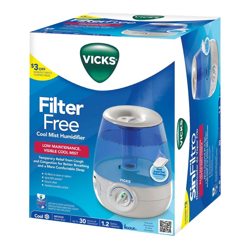 Vicks Filter Free Cool Mist Humidifier