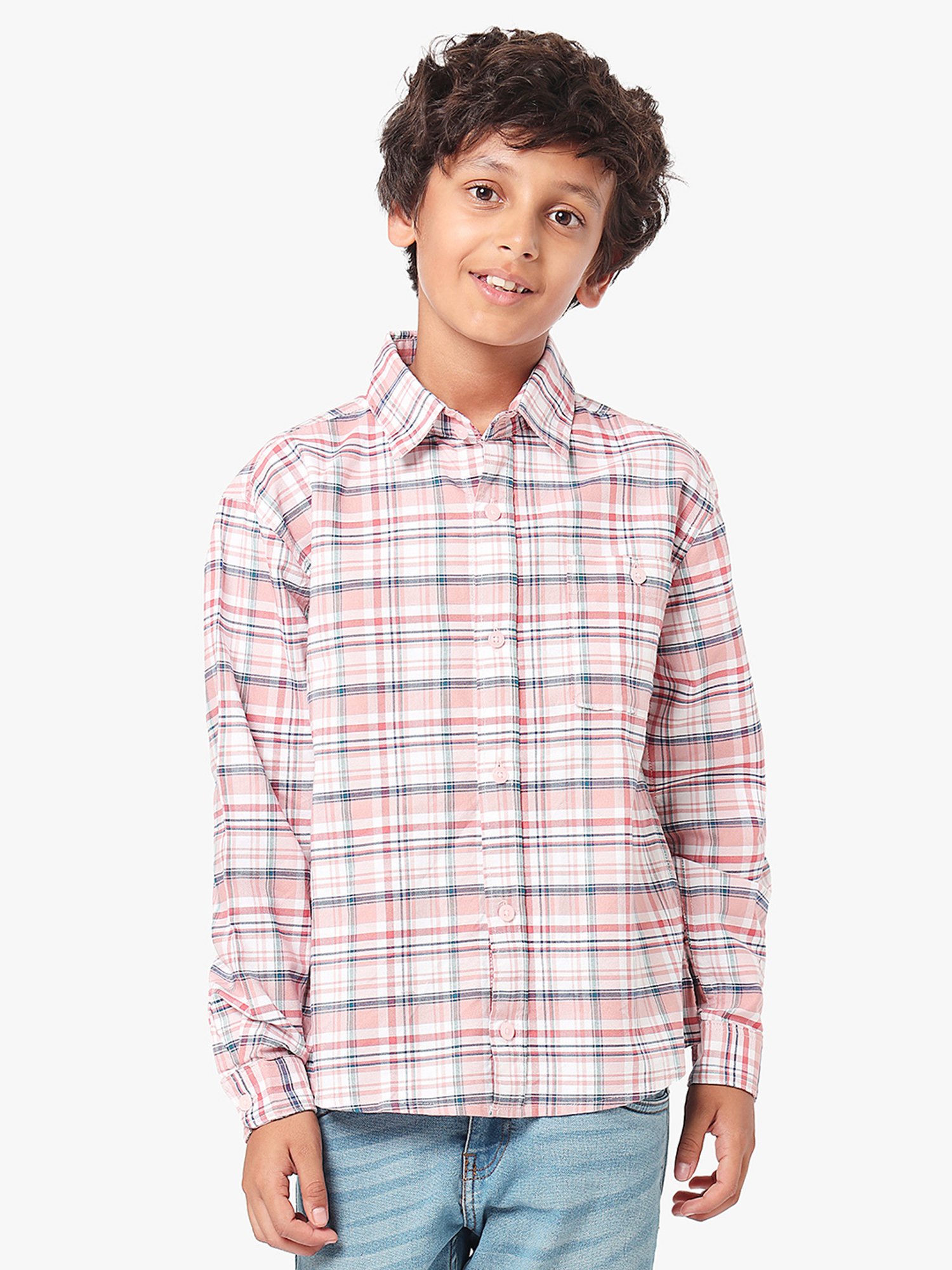 LilPicks Kids Multicolor Checks Full Sleeves Shirt