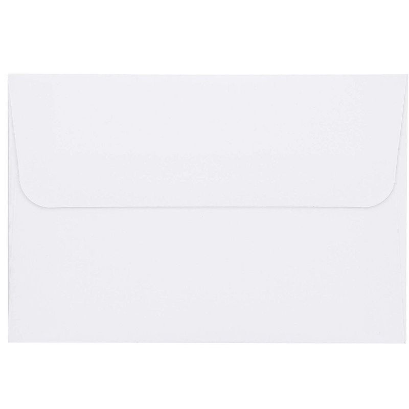 Sustainable Greetings 100-Pack White Blank Half Fold All Occasions Greeting Cards Bulk Sets with Envelopes 4x6 in