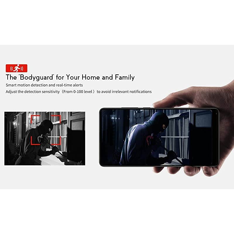 Outdoor Security Camera,  4MP HD Bullet Surveillance 5dBi WiFi IP CCTV Camera, IP66 Waterproof with Night Vision, White Light, Motion Detection, Two-Way Audio, Support Cloud Service& Alexa