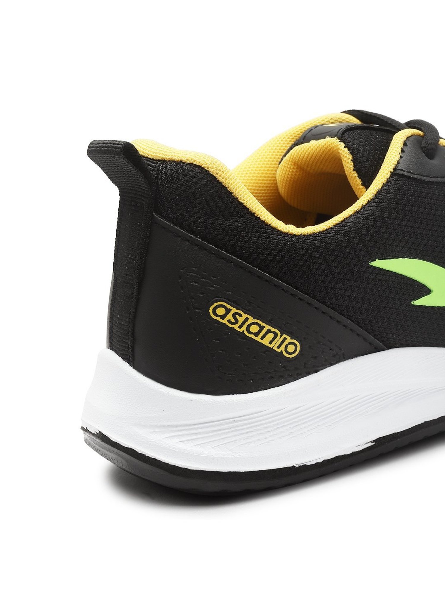 Asian Kids Black Running Shoes