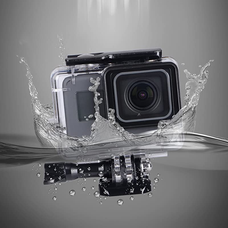 Waterproof Housing Case for GoPro Hero 9 Black with Tempered Glass Screen Protector, 45M/148FT Underwater Protective Dive Case Shell for Go Pro Hero9 Camera Accessories