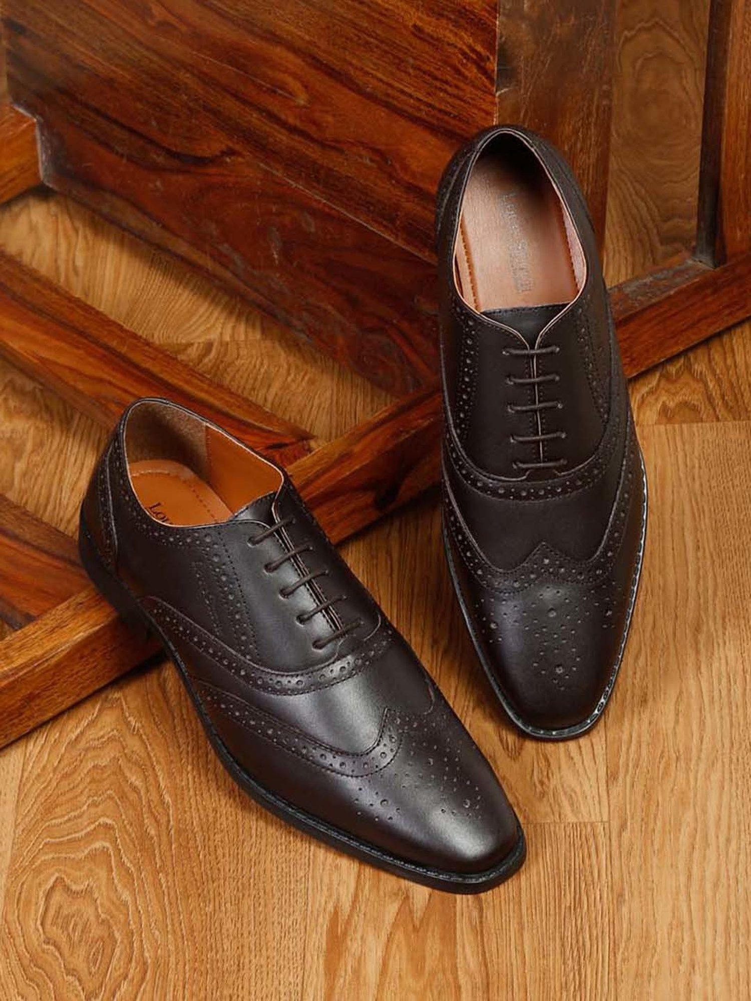 Louis Stitch Men's Brown Brogue Shoes