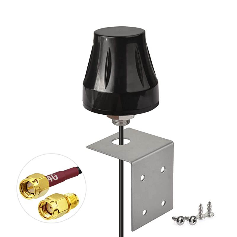 4G LTE Outdoor Fixed Bracket Wall Mount Waterproof Antenna5dBi SMA Male Antenna for Verizon ATT TMobile Sprint 4G LTE Router Gateway Modem Mobile Cell Phone Signal Booster Cellular Amplifier