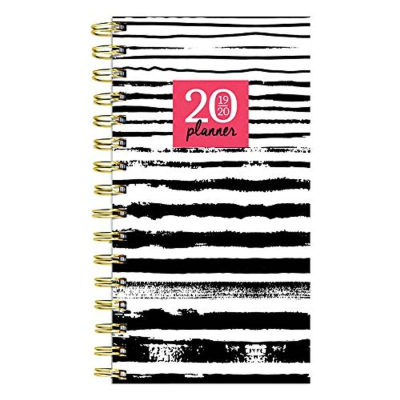July 2019 - June 2020 Painted Stripes Small Daily Weekly Monthly Planner
