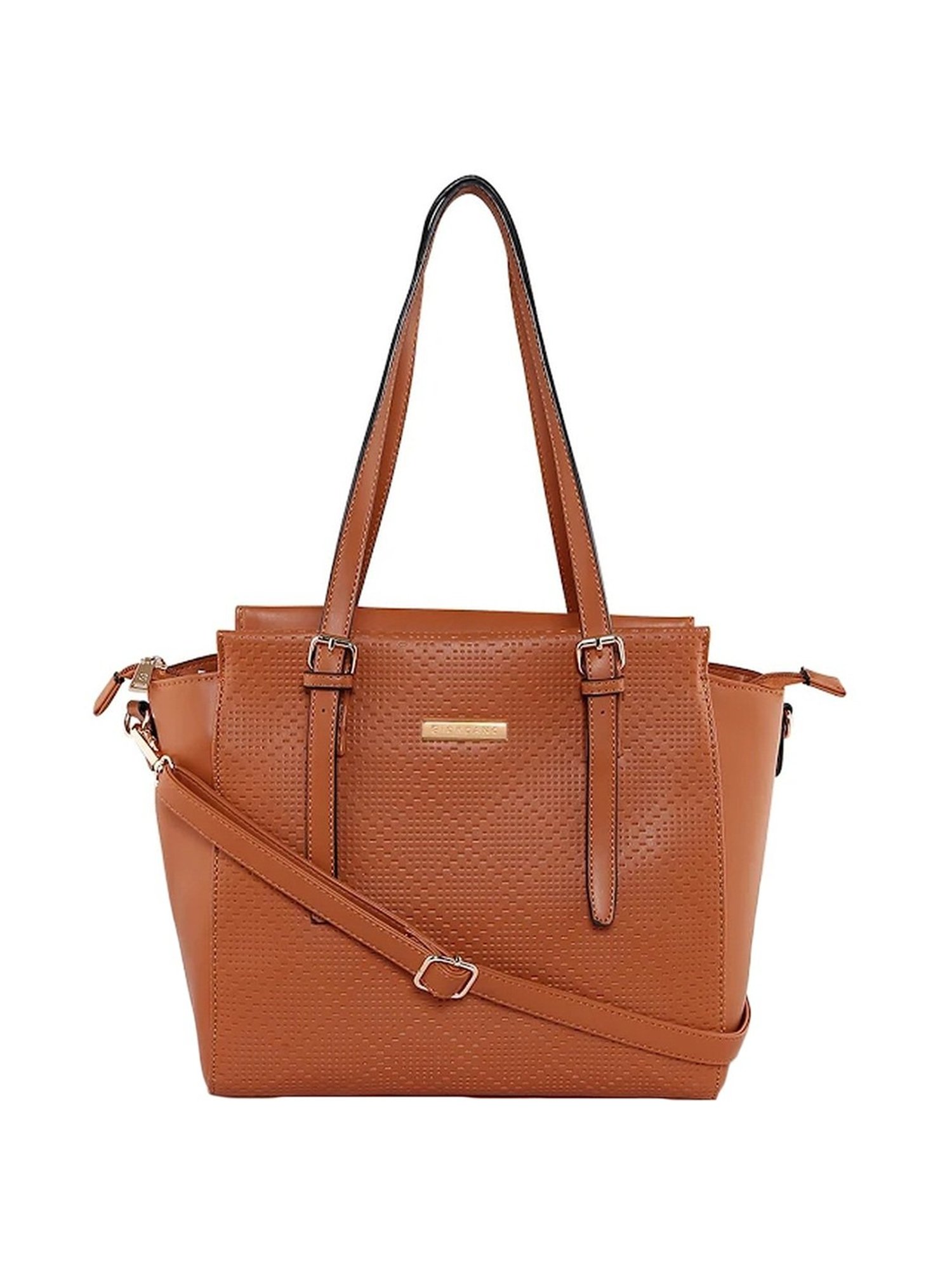 Giordano Blossoms 2020 Brown Textured Medium Shoulder Handbag