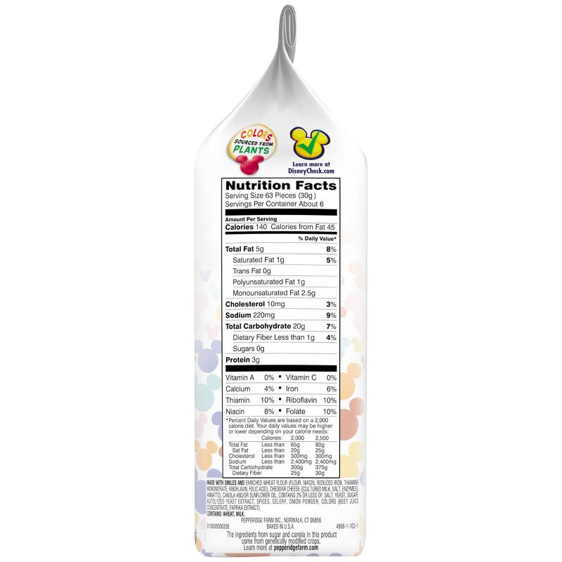 Pepperidge Farm Goldfish Special Edition Disney Mickey Mouse Cheddar Crackers - 6.6oz