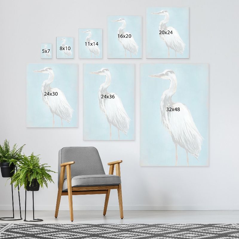 Americanflat Great Blue Heron I by Galaxy Of Graphics Wall Art Canvas - 11" x 14"