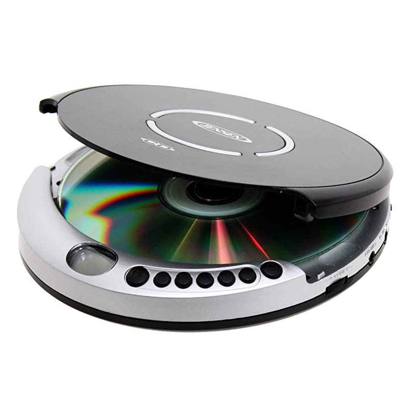 CD Portable Personal CD Player with 60 Seconds AntiSkip Protection FM Radio Bass Boost + Stereo Earbuds Black