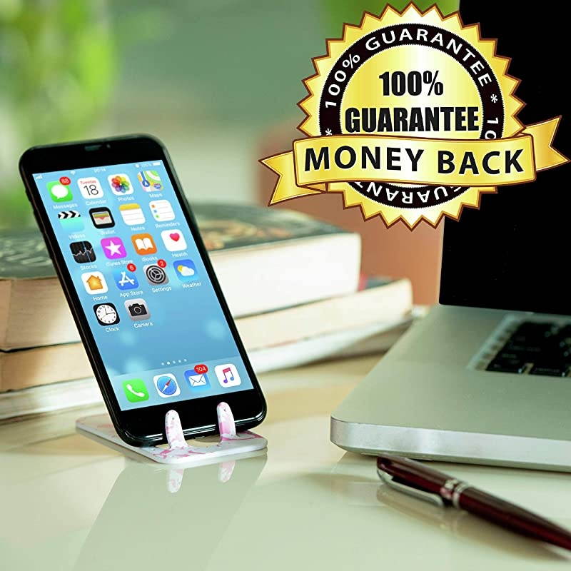 Mobile Phone Desk Stand Travel Portable Smart Phone Holder Pink Marble