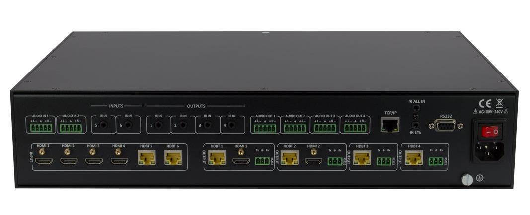 Intelix FLX-64-BSTK 6x4 HDMI/HDBaseT Matrix Switcher w/2-Yr Warranty