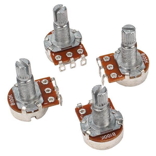 10pcs B100K OHM Audio Tone Guitar Potentiometer 16mm Base Dia/18mm Shaft
