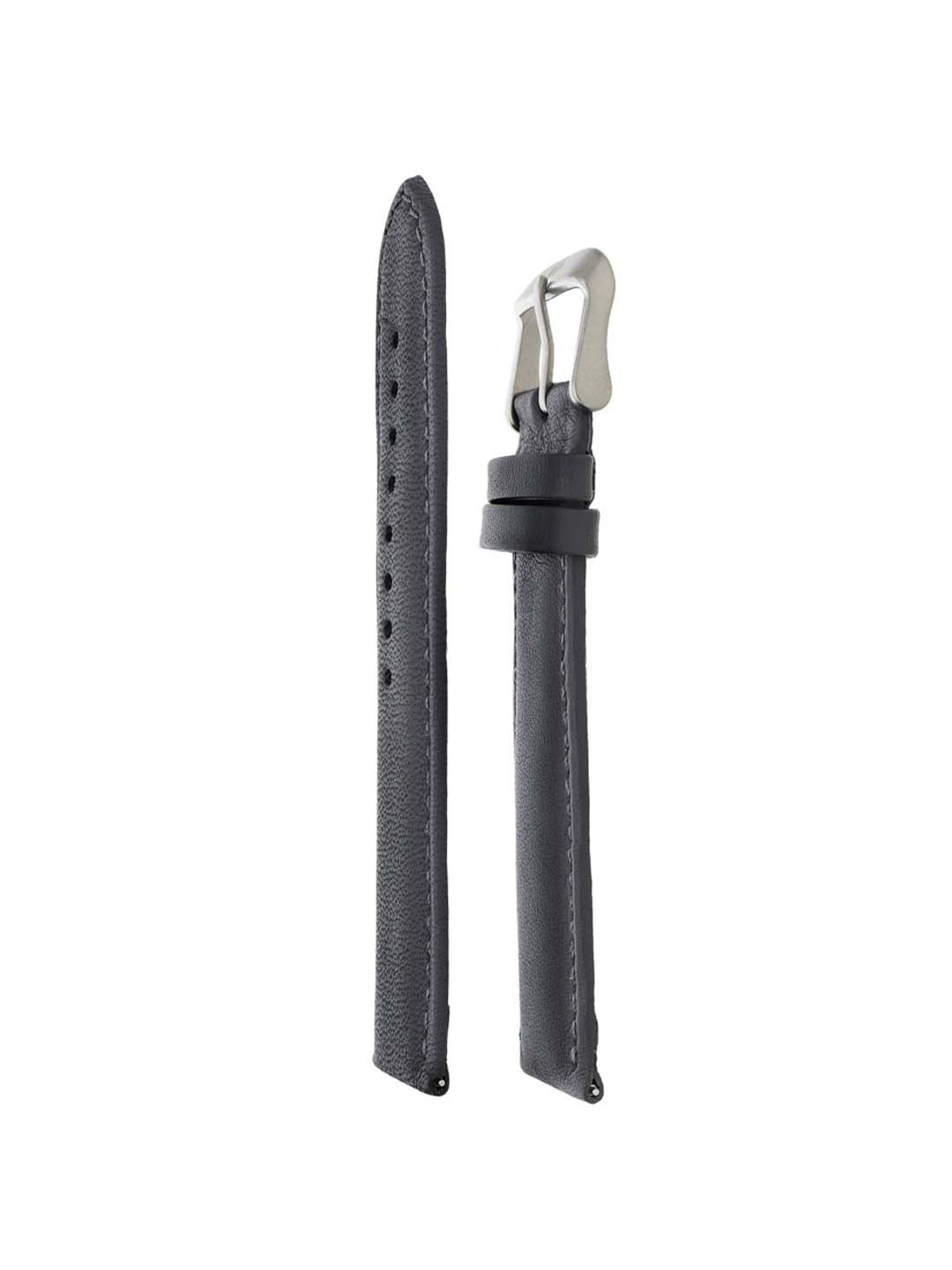 Titan 22 mm Grey Genuine Leather Strap for Men