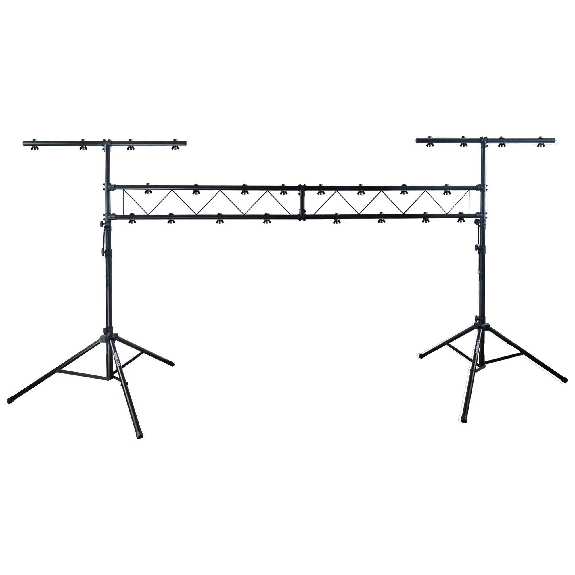Sound Town Lighting Stand with Truss, Portable Lighting Truss System with T-Bars