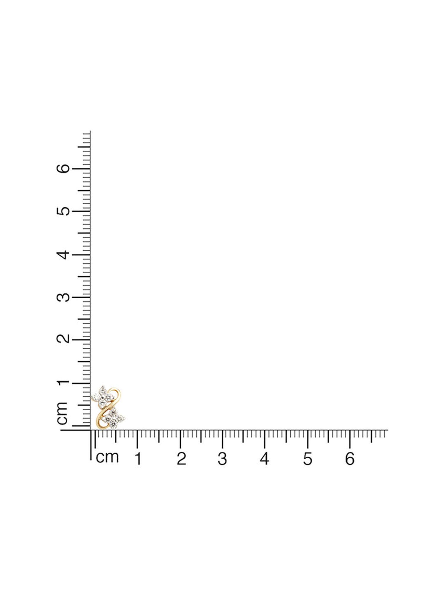 Waman Hari Pethe Jewellers 18k Gold & Diamond Earrings