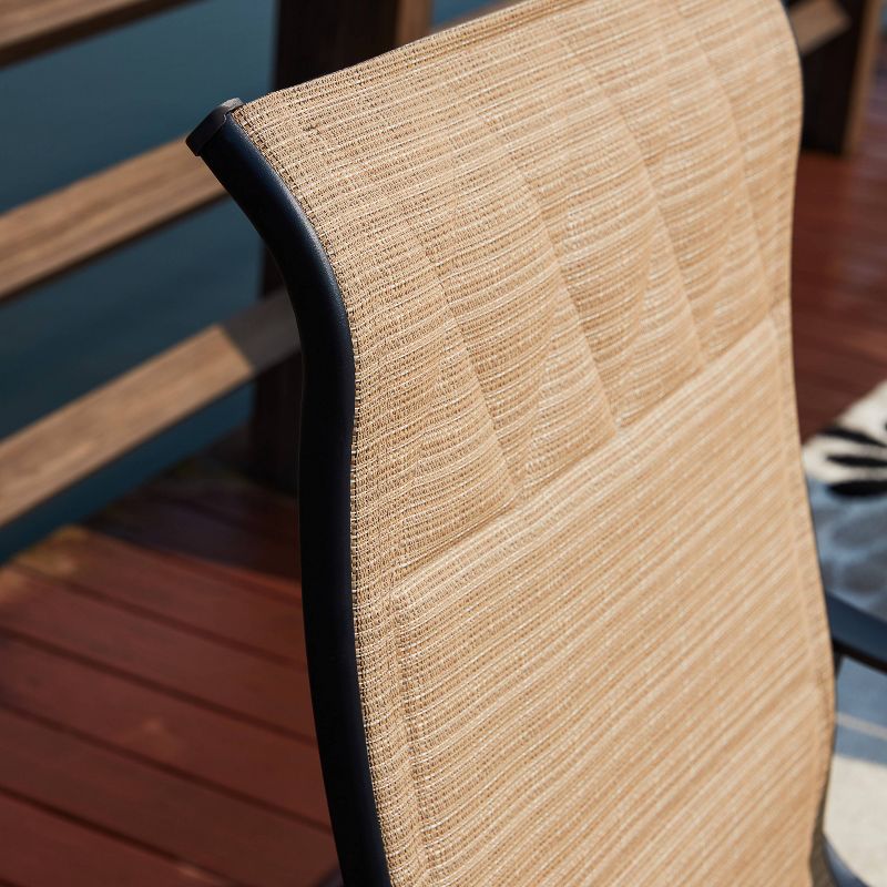 3pc Steel Patio Seating Sets Cream - Lokatse