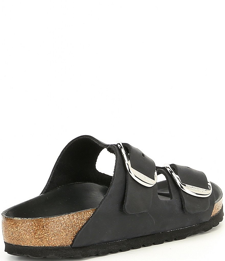 Birkenstock Women's Arizona Oiled Leather Big Buckle Slide Sandals