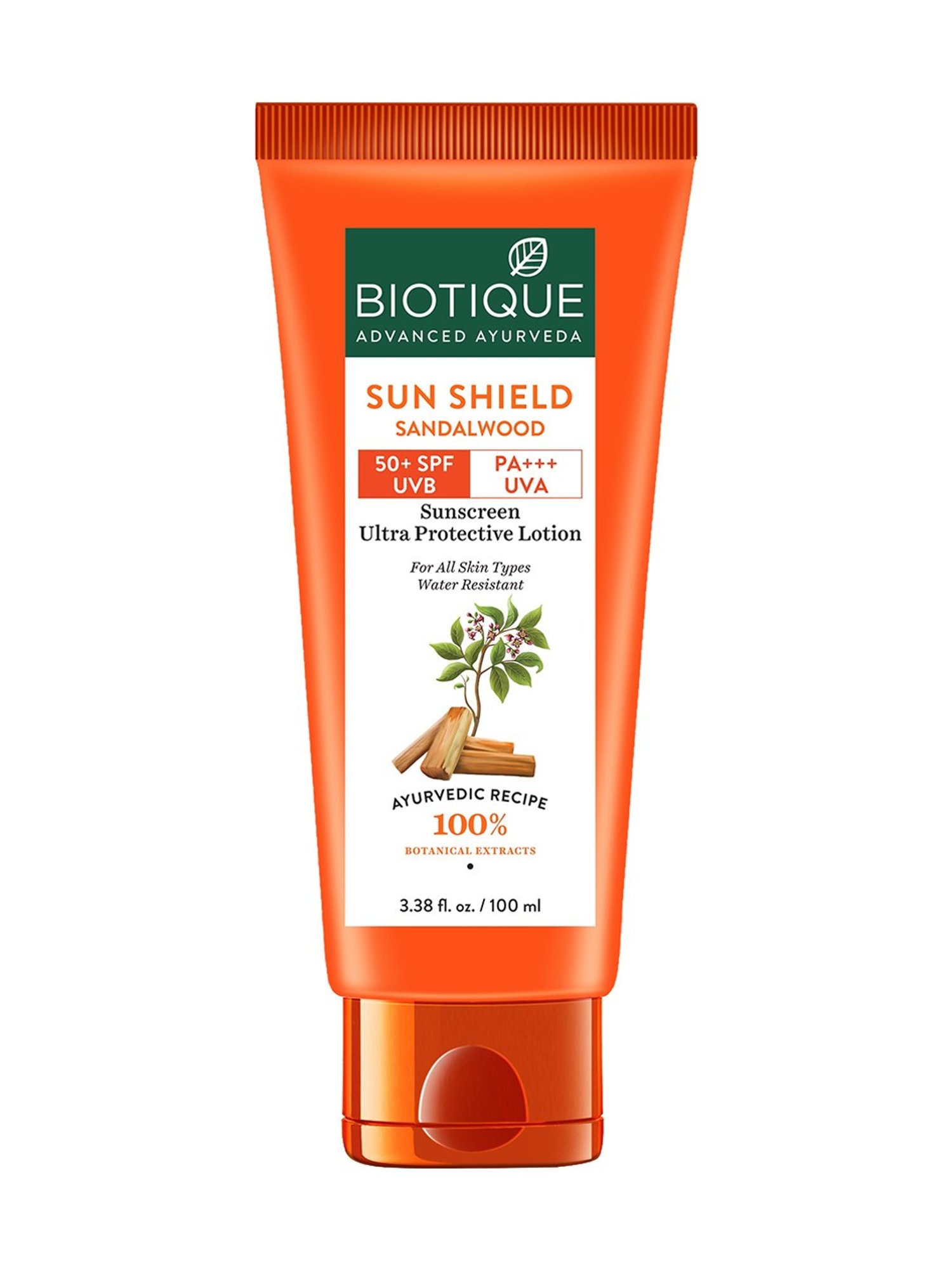 Biotique Sun Shield Sandalwood SPF 50 Sunscreen Lotion - 100 ml
