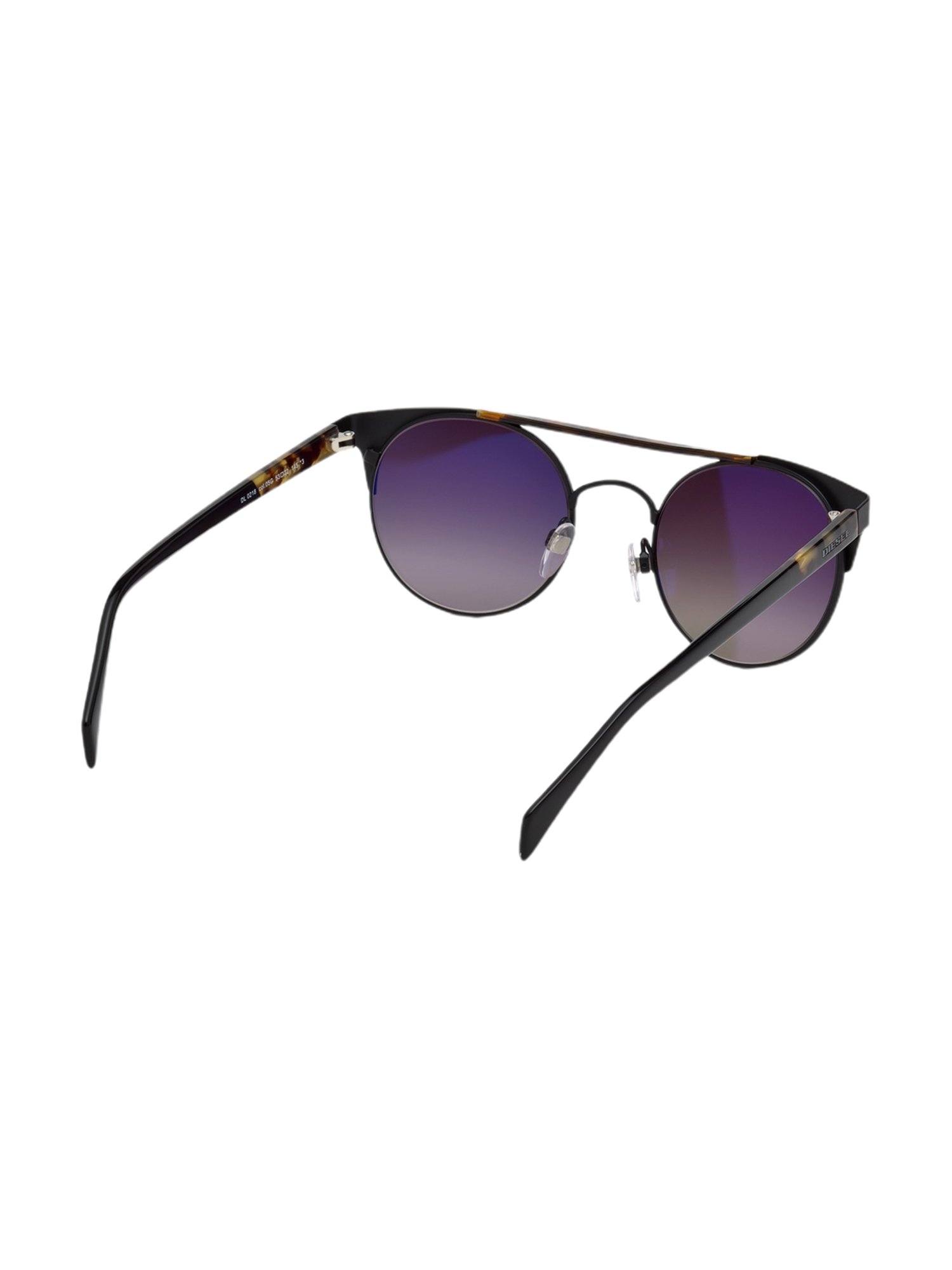 Diesel Brown Round Unisex Sunglasses
