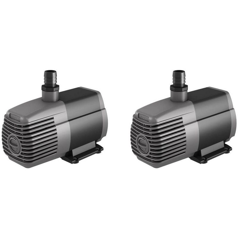 Hydrofarm AAPW1000 Active Aqua 1000 GPH Submersible Pond Water Pump, 2 Pack