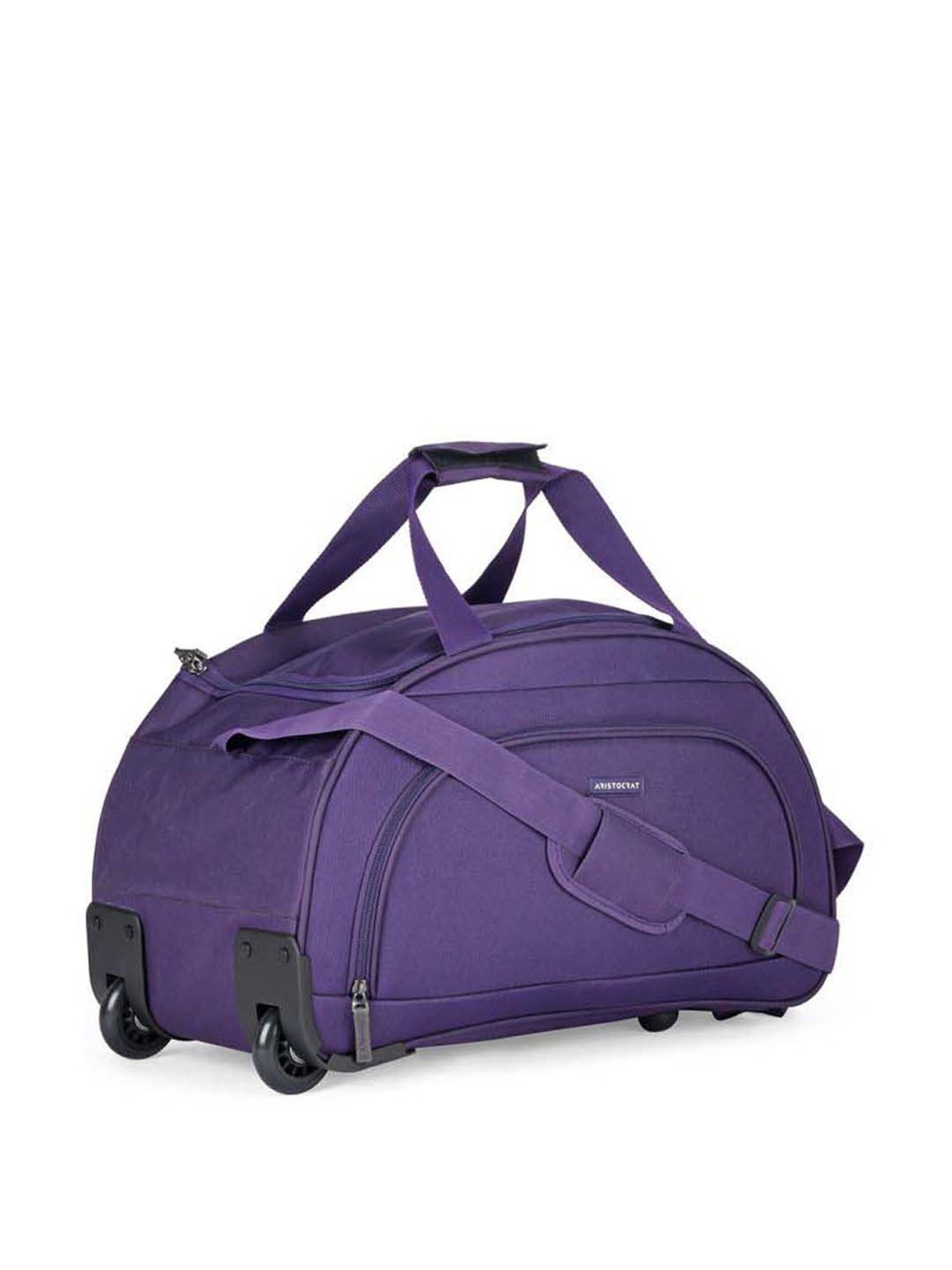 Aristocrat Dart Purple Small Duffle Trolley Bag
