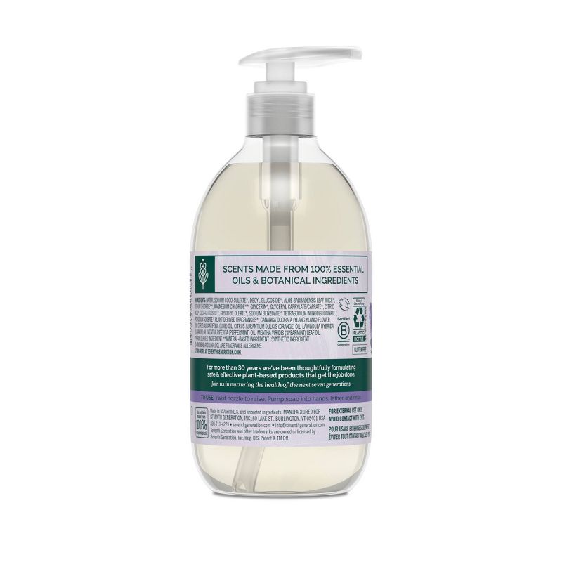 Seventh Generation Hand Wash - Lavender Flower & Mint - 12 fl oz