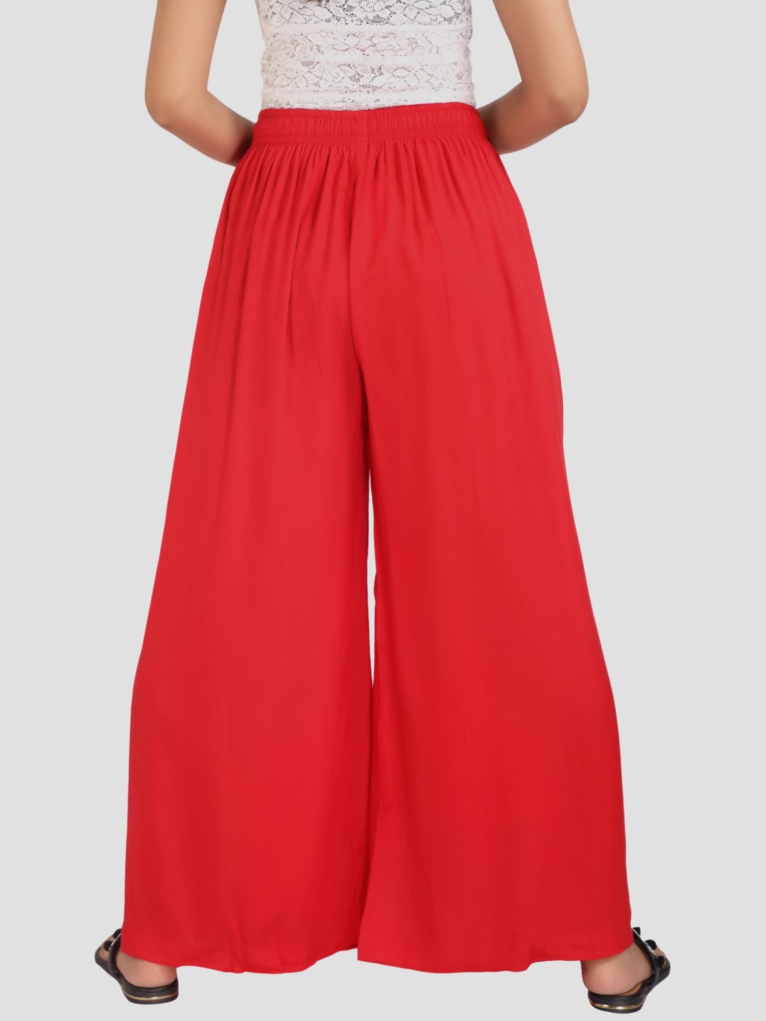 Cotton Culture Red Regular fit Palazzos
