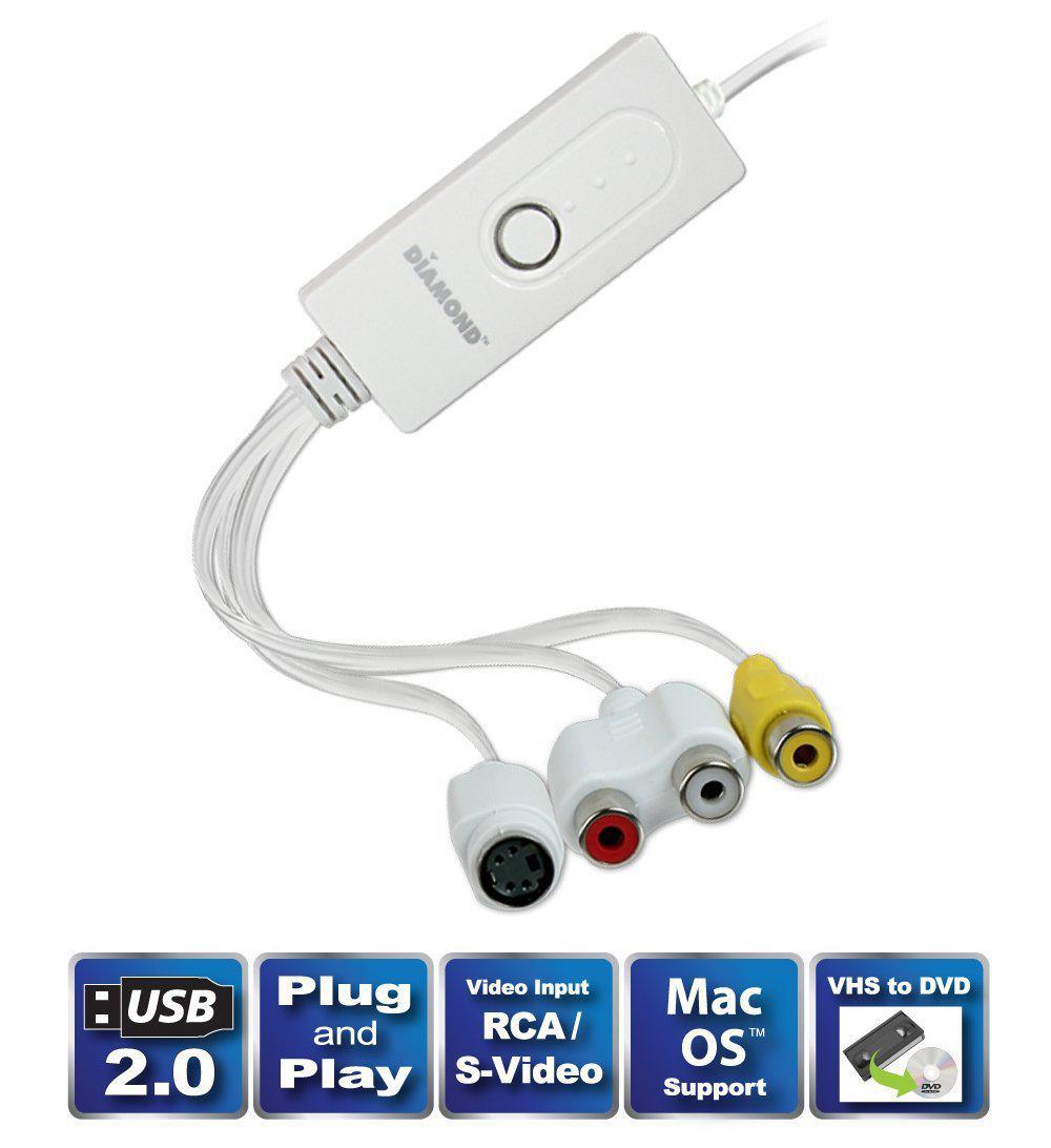 Diamond VC500MAC VC500 USB 2.0 Video & Audio Capture Device For Mac