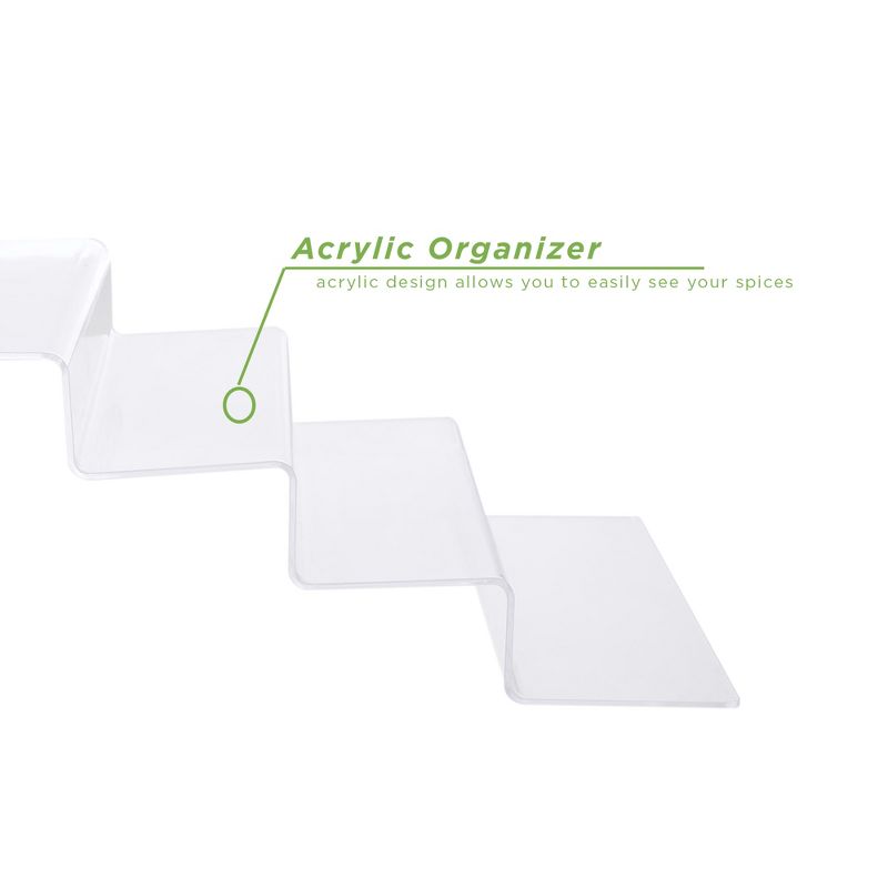 Mind Reader Acrylic 4-Tier Kitchen Cabinet Shelf, Clear