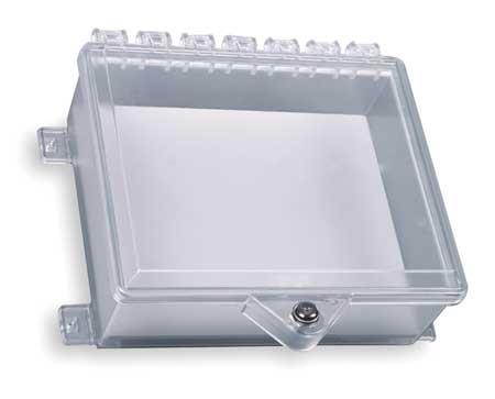 Enclosure w/Lock, Polycarbonate, Surface