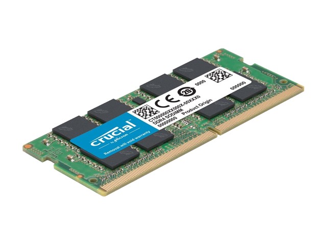 Crucial 32GB (2 x 16GB) DDR4 2666MHz DRAM (Notebook Memory) CL19 1.2V DR SODIMM (260-pin) CT2K16G4SFD8266