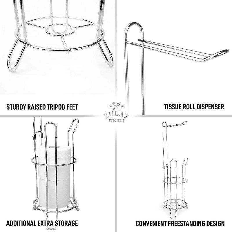 Curved Shower Caddy with Soap Tray Light Silver 24.15" - Elegant Home Fashions