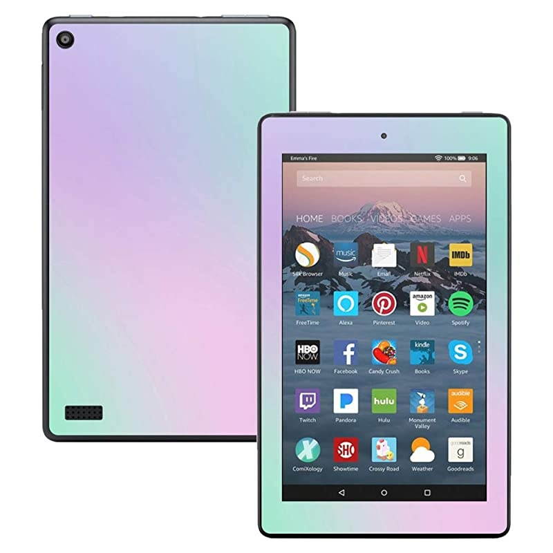 Skin Compatible with  Kindle Fire 7 (2017) - Cotton Candy | Protective, Durable, and Unique Vinyl Decal wrap Cover | Easy to Apply, Remove, and Change Styles | Made in The USA