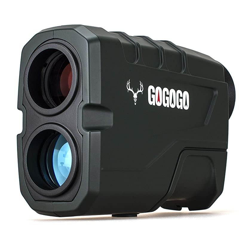 1200 Yards Laser Range Finder, Hunting with Flagpole Lock - Ranging - Speed and Scan 6X Rangefinders with USB Cable