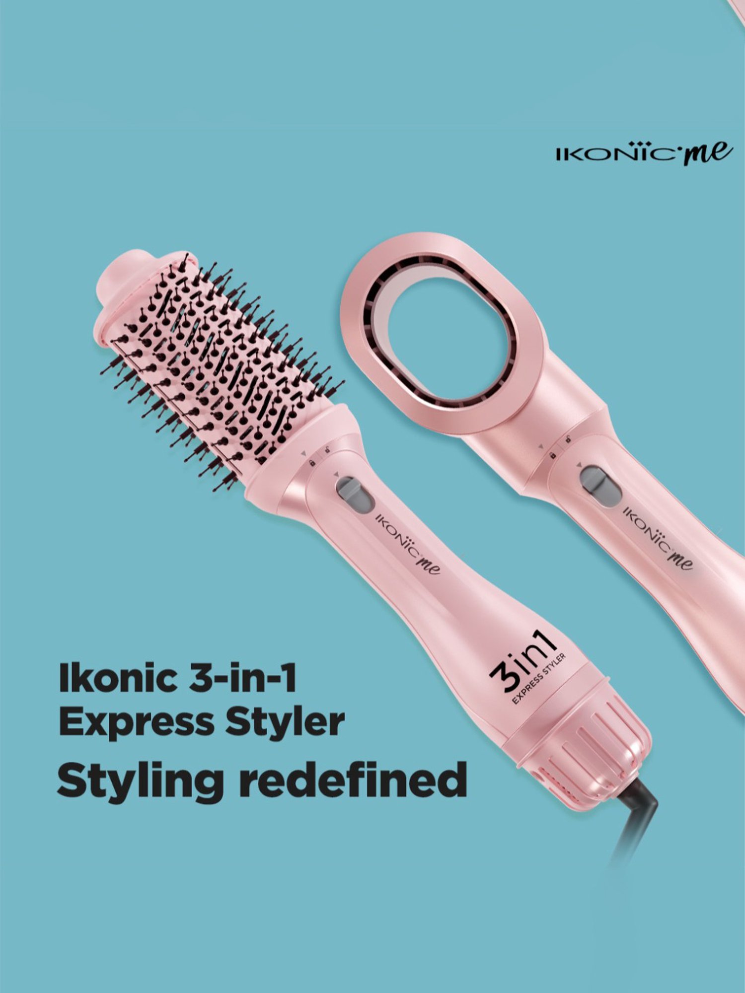 Ikonic Me 3 In 1 Express Styler - Pink