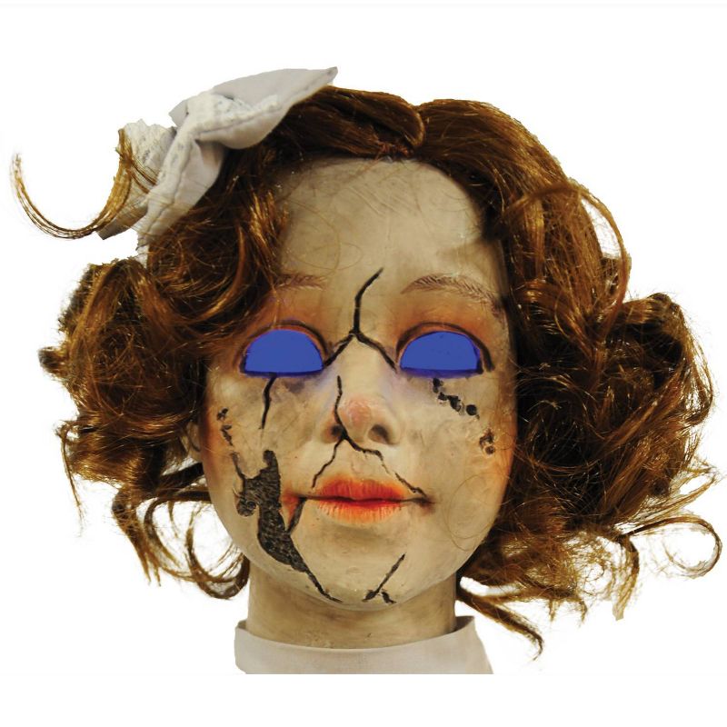 Cracked Victorian Doll Prop Halloween Decorative Sculptures