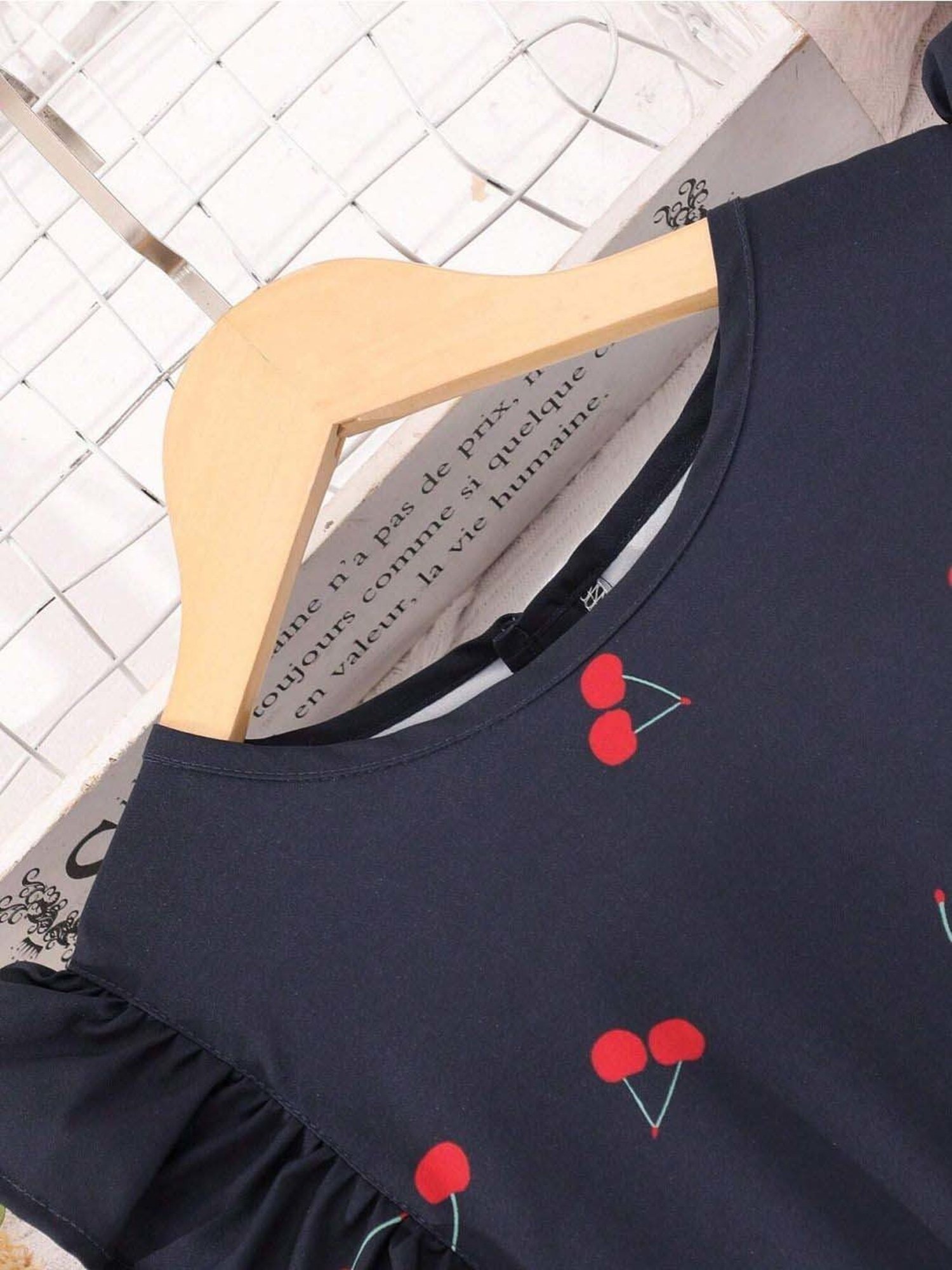 Bolly Lounge Girls Navy Floral Dress