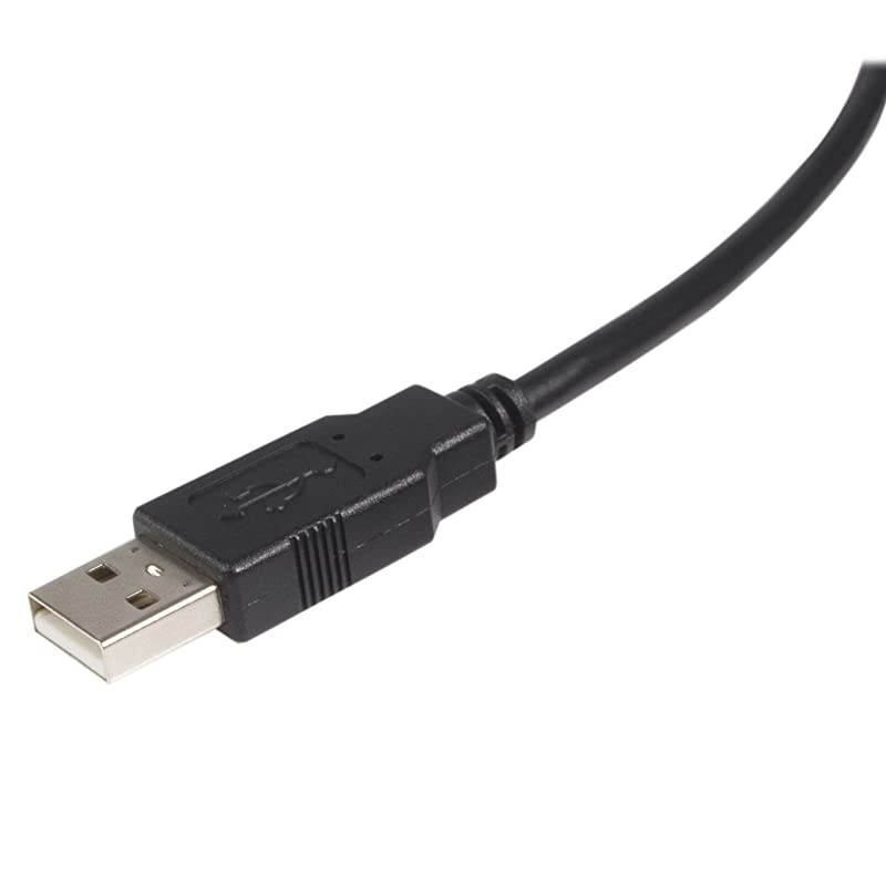 com 10 ft USB 20 Certified A to B Cable MM 10ft type a to b USB Cable 10ft a to b USB 20 Cable USB2HAB10Black