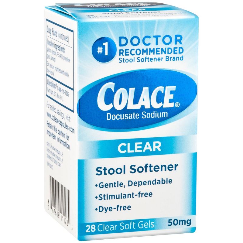 Colace Clear Soft Gels - 28ct