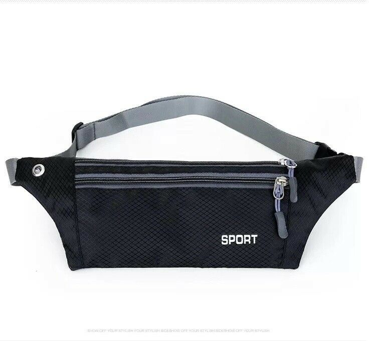 Waterproof Running Belt Fanny Pack Waist Pouch Outdoor Camping Hiking Zip Bag