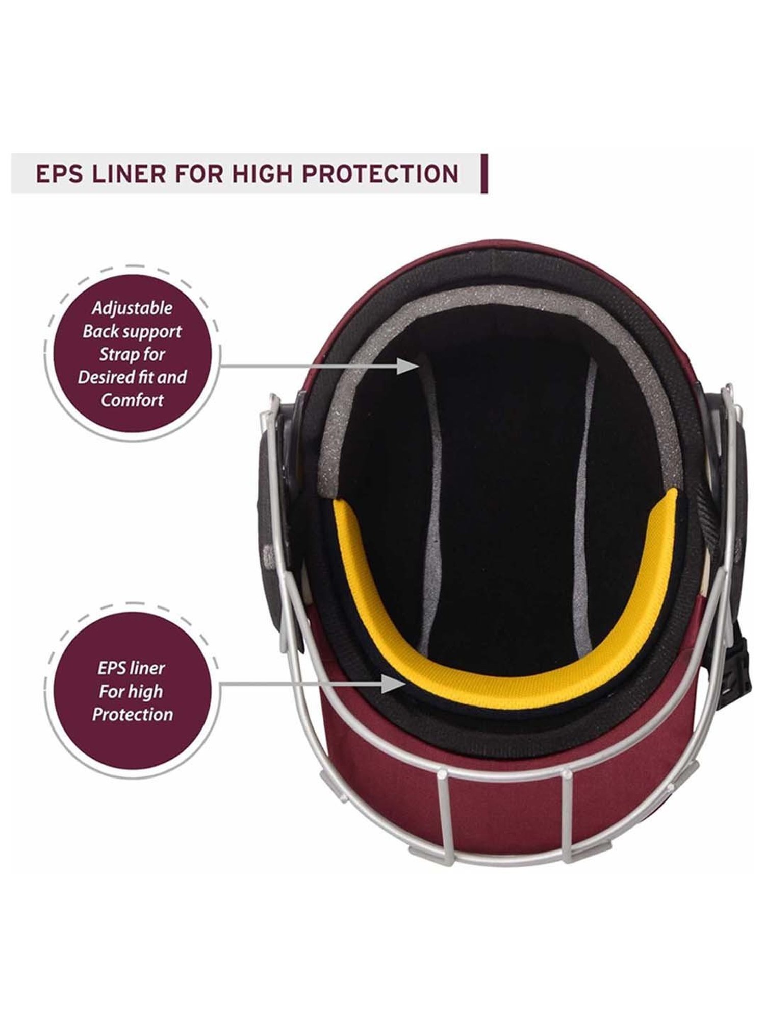 DSC Scud LITE Titanium Premium Cricket Helmet with Neck Guard Size - M