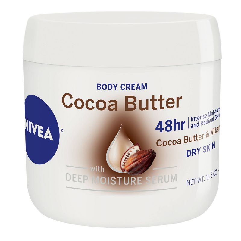 NIVEA Body Cream with Deep Moisture Serum - Cocoa Butter - 15.5oz