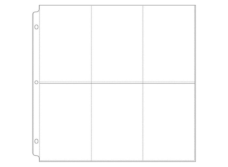 We R Ring Photo Sleeves 12"X12" 10/Pkg-(6) 6"X4" Pockets