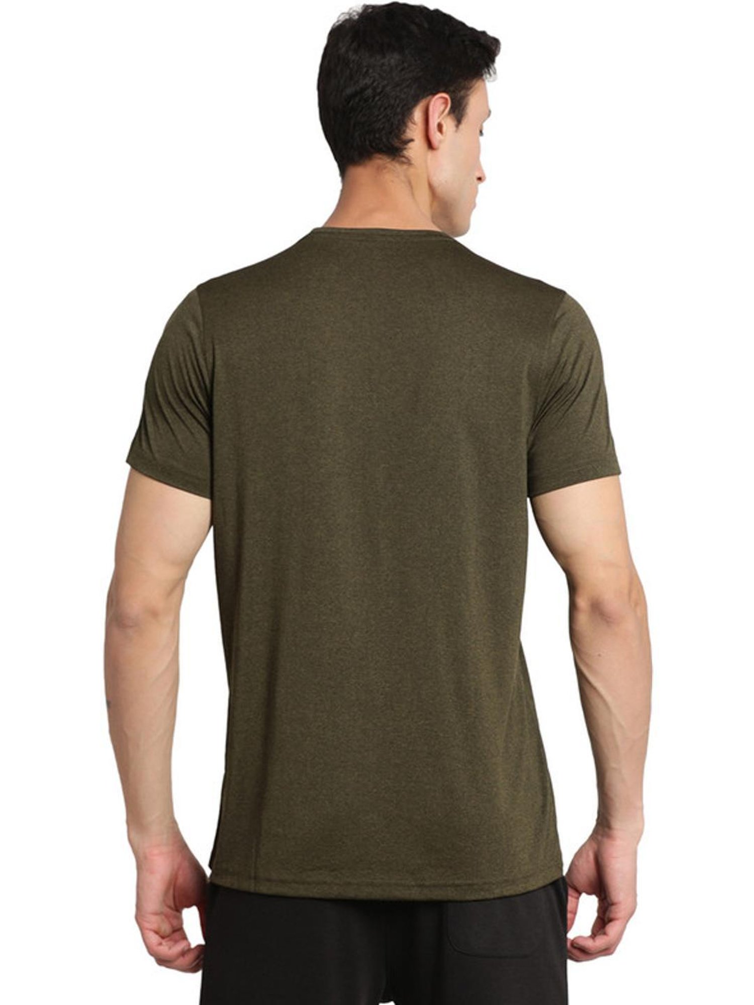 Turtle Green Slim Fit Printed T-Shirts