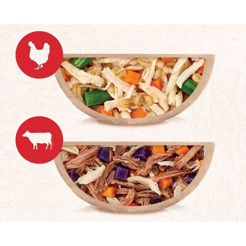 Blue Buffalo Delights Grain Free Paté Small Breed Wet Dog Food Top Sirloin & Grilled Chicken Flavors - 3.5oz/12ct Variety Pack