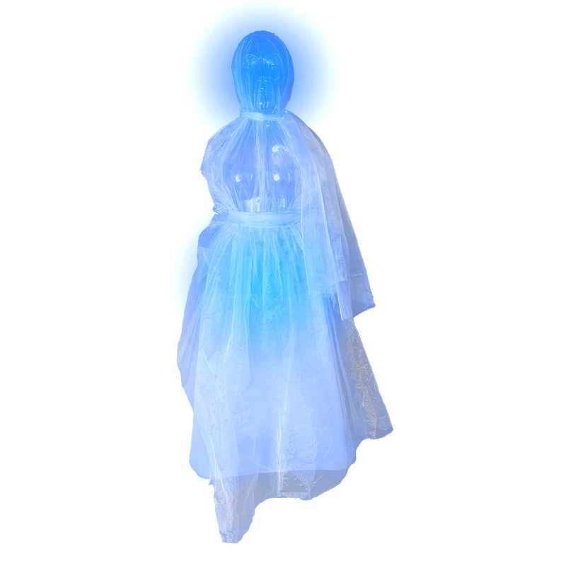 Tekky Pre Lit Hanging Ghost Woman, White